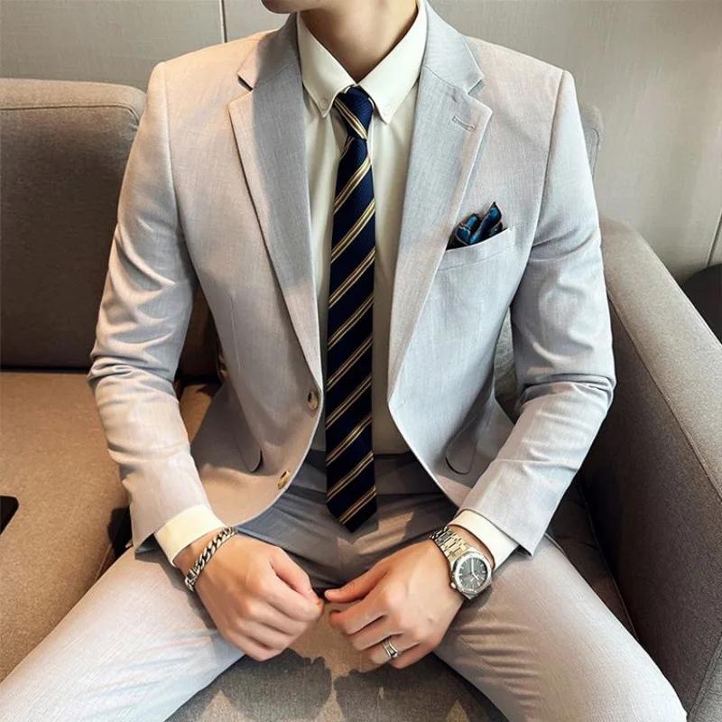 7207 Slim Fit Business-Freizeit anzug im britischen Stil