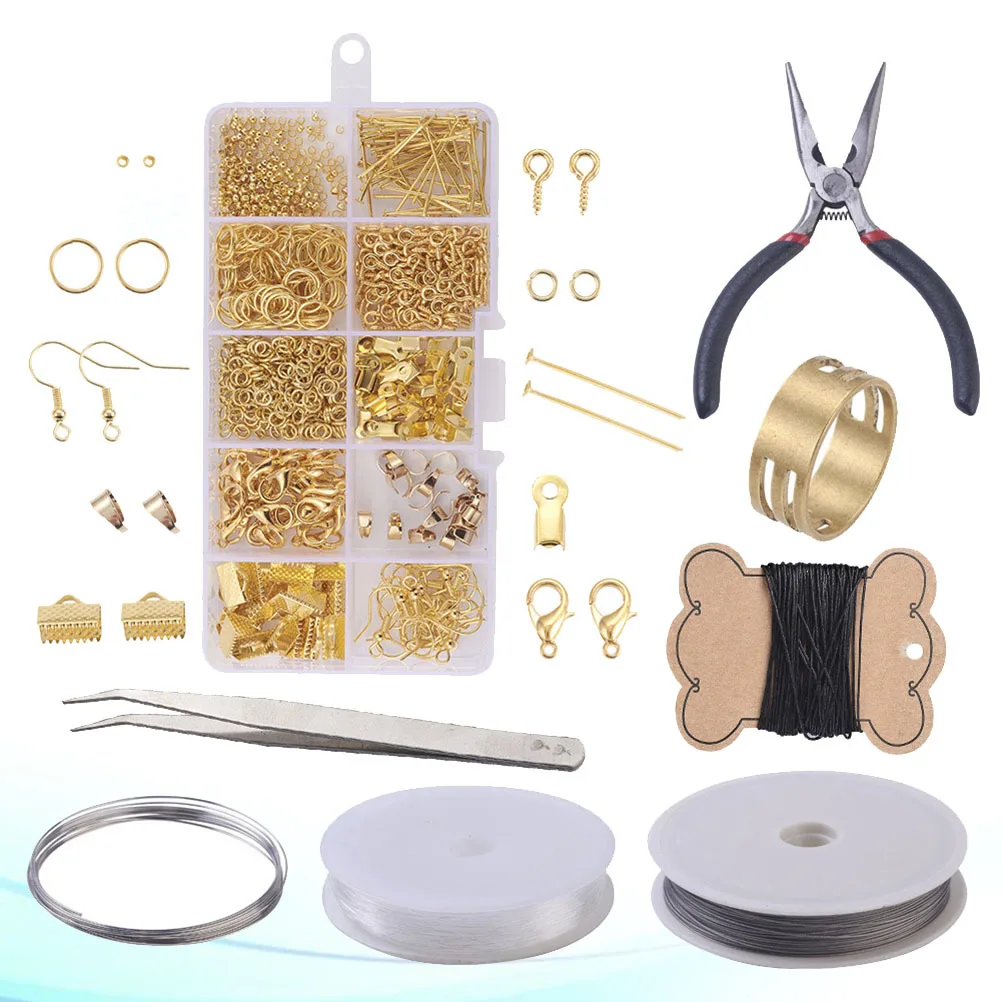 

1Set DIY Earrings Materials Kit Metal Durable Simple Elegant Earring Making Accessories for Women Gift Daily Wear Repair