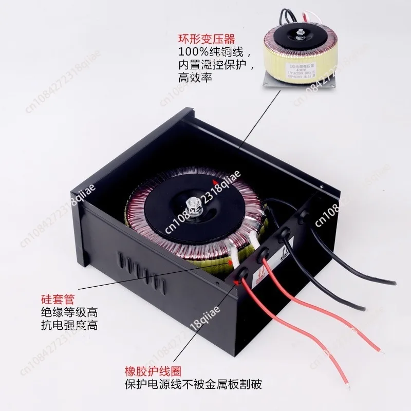 All copper wire IP68 toroidal rainproof swimming pool underwater light transformer