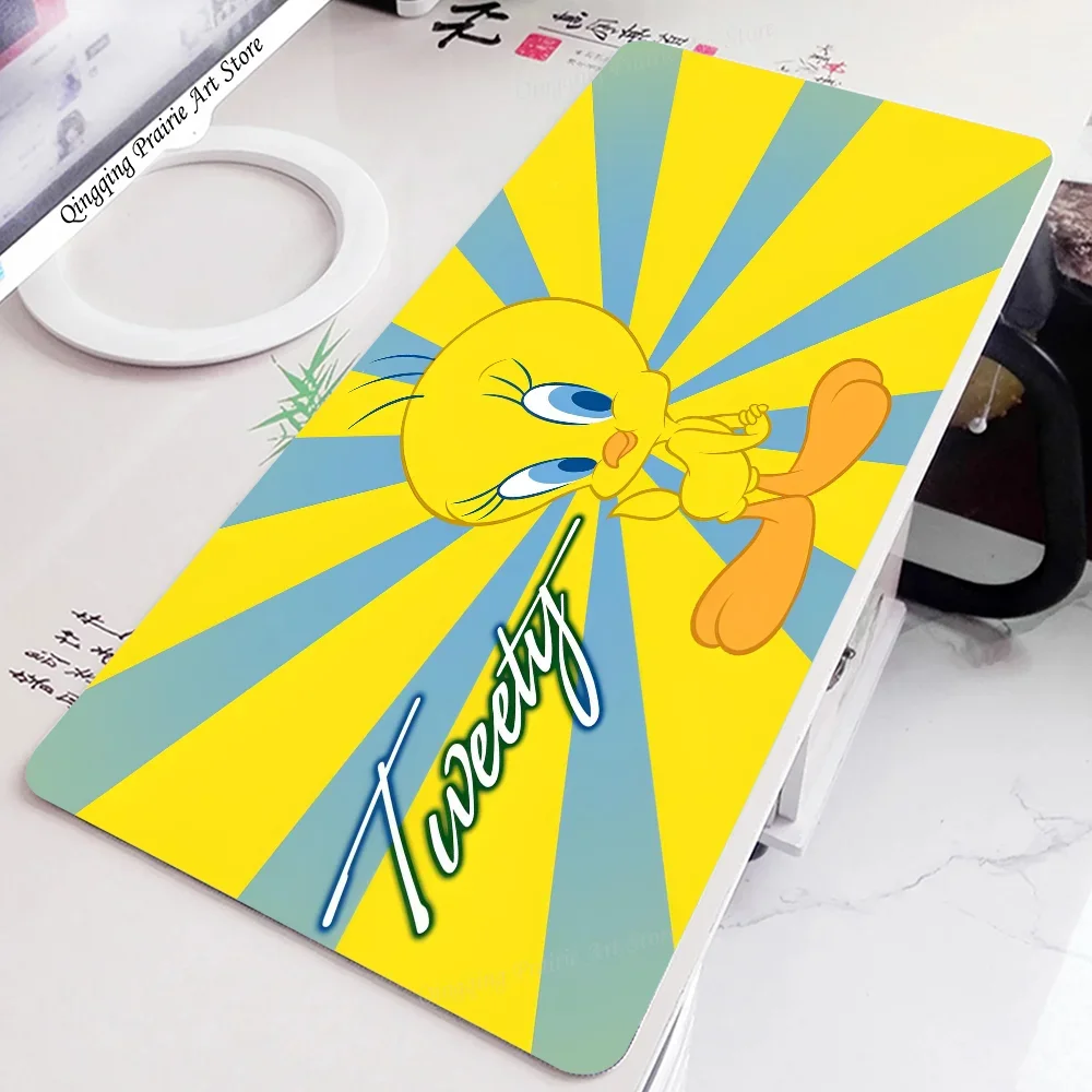 1pc-Looney Tunes T-Tweety Bird Floor Mat Mouse Mat Desk Mat With Pad Gaming Accessories Prime Gaming XXL