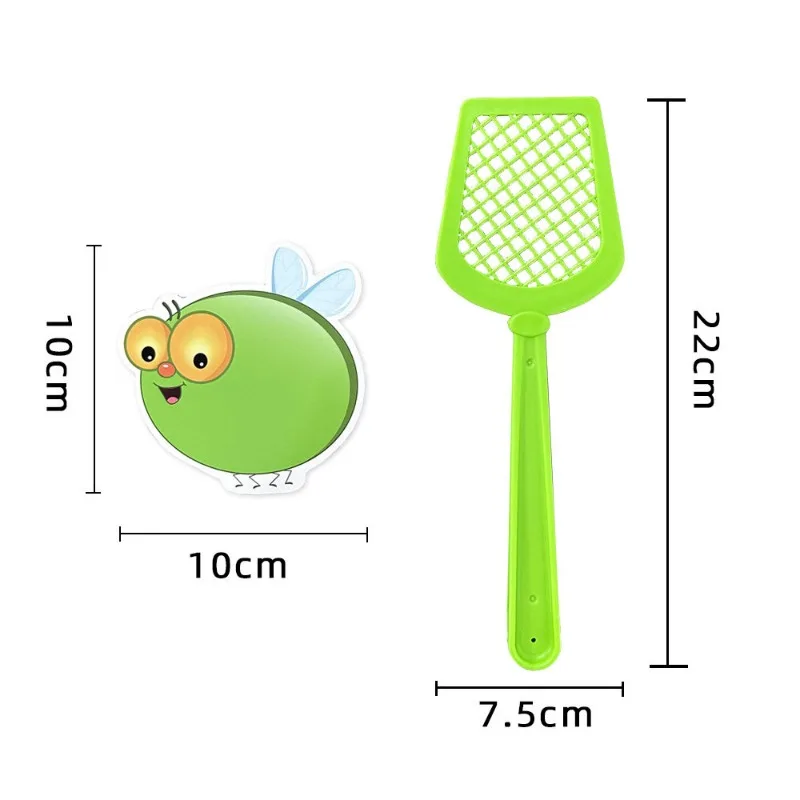 Language Learning Tool for Children - Fly Swatter and Erasable Cards for Interactive English Learning
