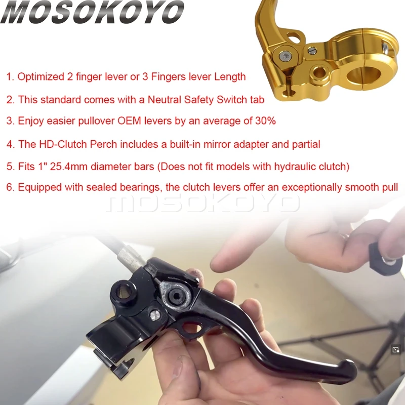 CNC Easier Pull 30% Labor-Saving Clutch Brake Handle For Halrey 96+ Street Bob FXBB Standard FXST Slim FLS FLSL Sport Glide FLSB