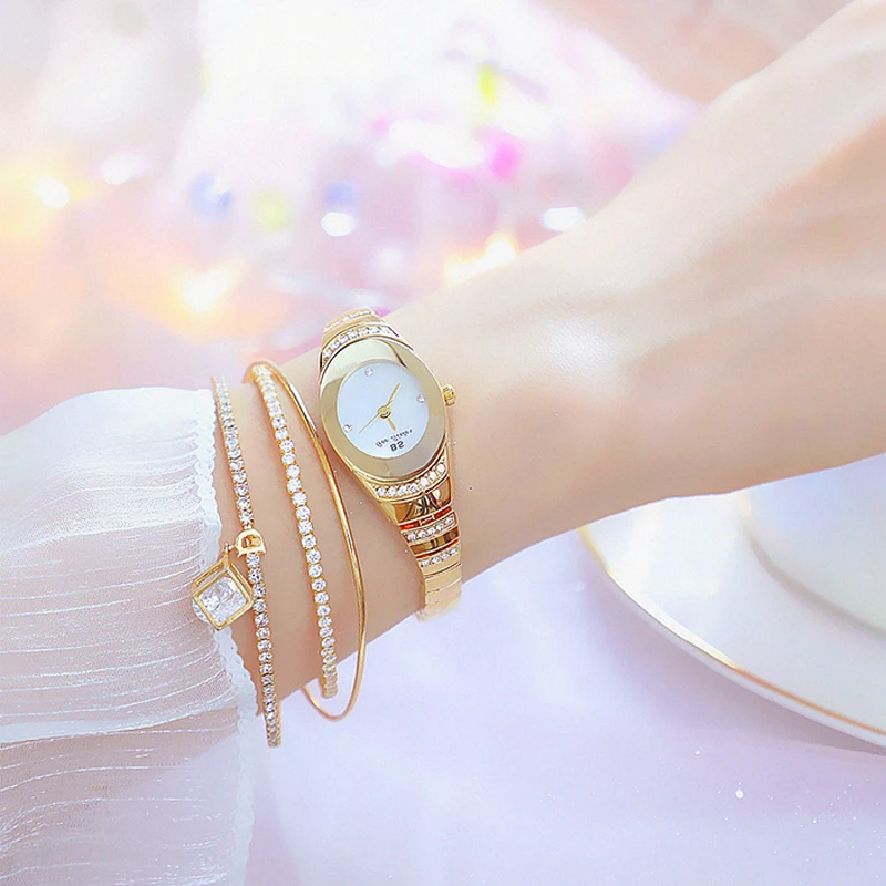 2022ใหม่นาฬิกาผู้หญิงหรูหราของผู้หญิงคริสตัลขนาดเล็กนาฬิกาข้อมือควอตซ์ Relogio Feminino หญิงแฟชั่นนาฬิกาสวยงาม