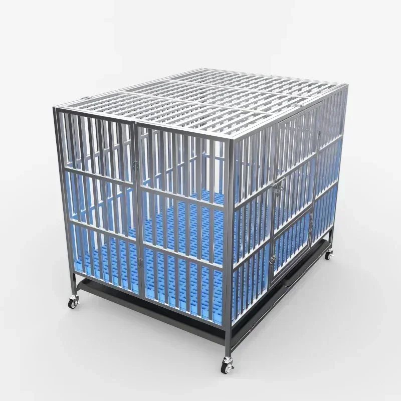 large pet dog cage stainless steel dog crate heavy duty outdoor dog house kennel