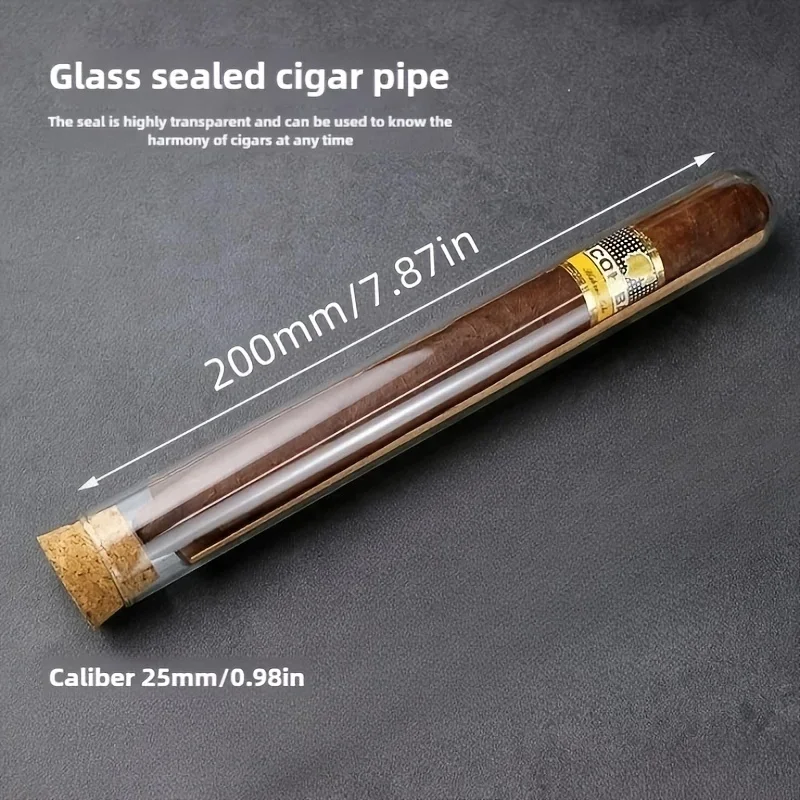 Glass Cigar Tube; P…