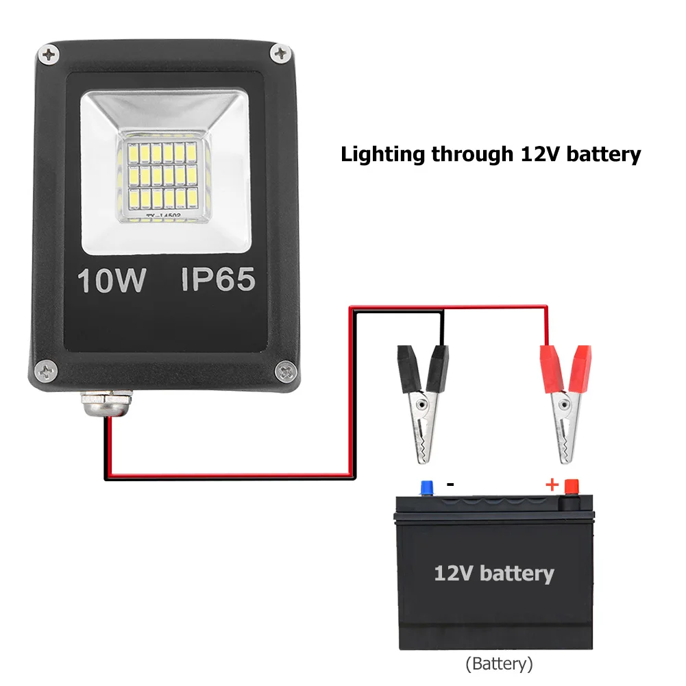 6500K IP65 Waterproof Outdoor Wall Projector Floodlight 12V 10W/30W LED Flood Light Led Reflector Cast light Floodlights