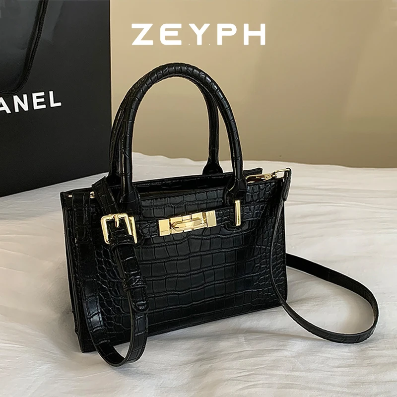 

Zeyph Big Short Handle PU Leather Solid Color Tote Bags for Women 2025 Y2K Ladies Shoulder Bag Females Retro Handbags