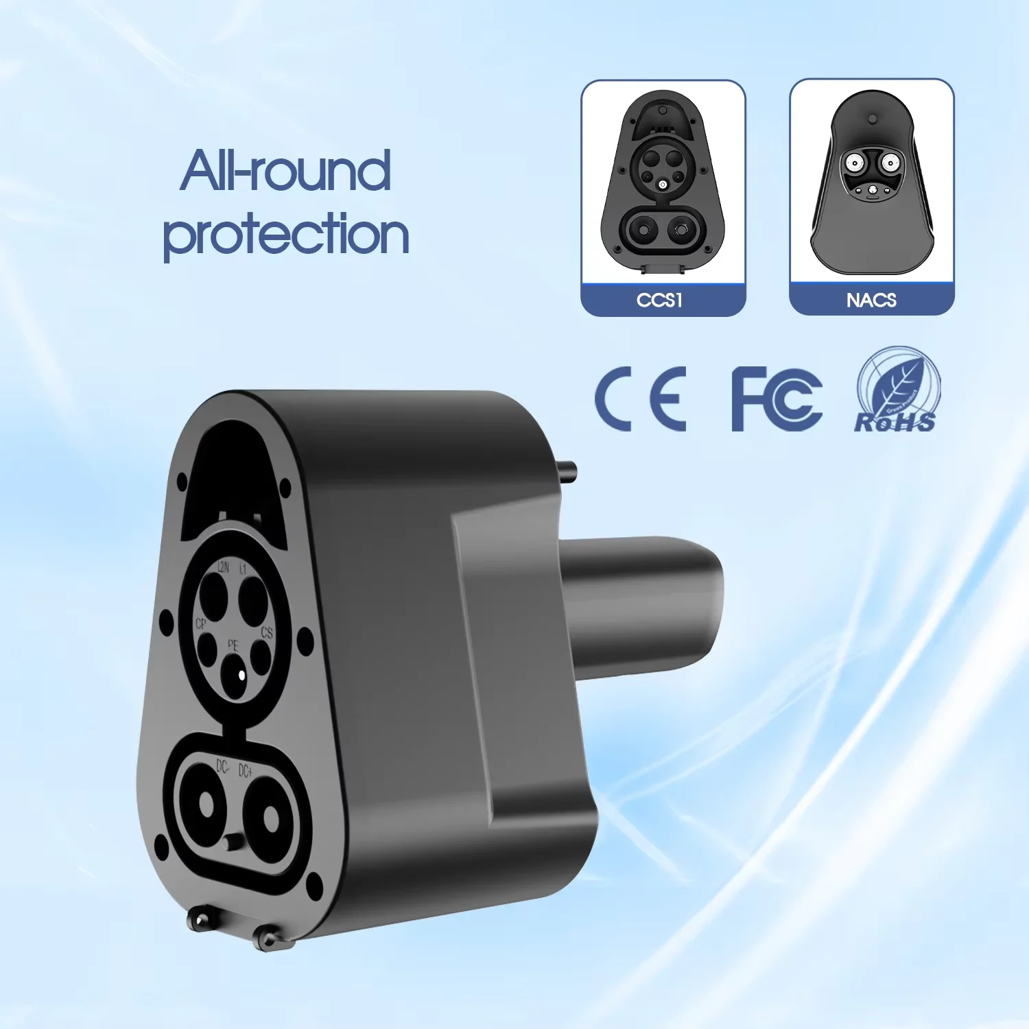 콜랑키 CCS1-NAACS 300KW 최대 1000V DC 전기차 충전 어댑터 DC 전기차 커넥터 (테슬라 Y/S/3 전기차용) 고속 충전 썸네일 5