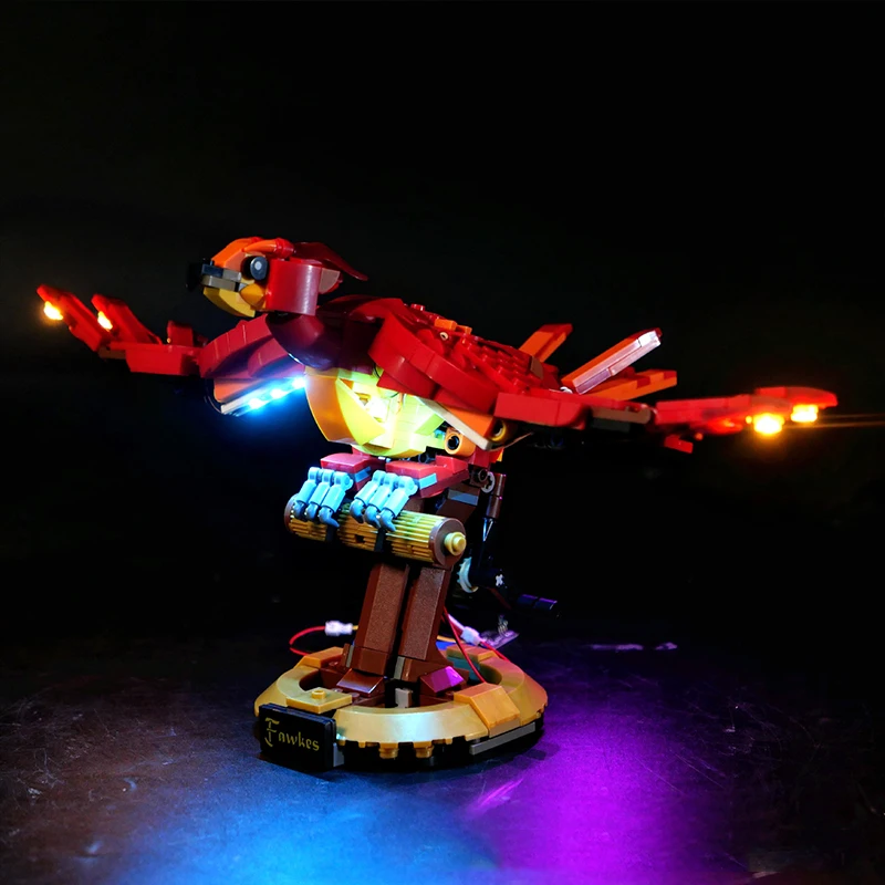 Zestaw oświetlenia LED RC DIY do zestawu klocków LEGO 76394 Phoenix (tylko światło LED, bez modelu klocków)