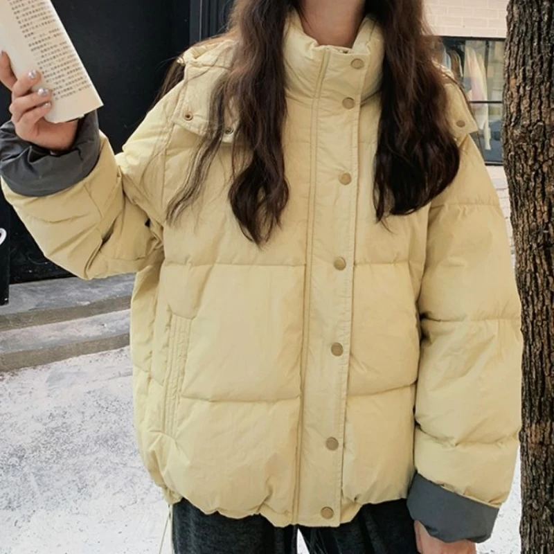 

Super Beautiful Winter Cotton Jacket for Women 2025, Small and New, Loose and Casual Hooded Short Coat