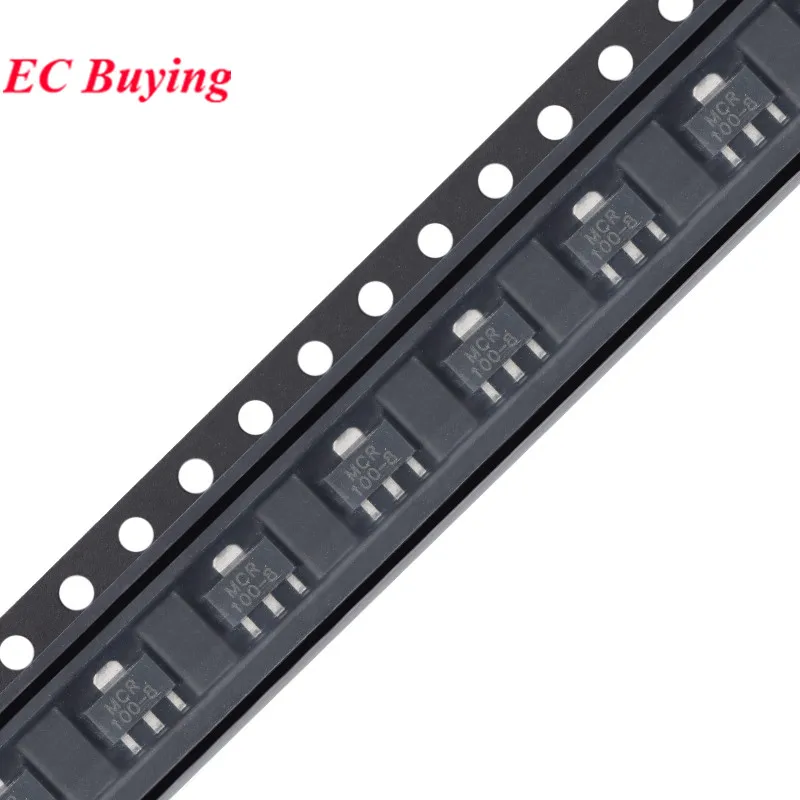 50pcs/5pcs MCR100-8 MCR 100-8 MCR100 SOT-89 SCRs 600V 0.8A 800mA Silicon Controlled Rectifier Thyristor New Original