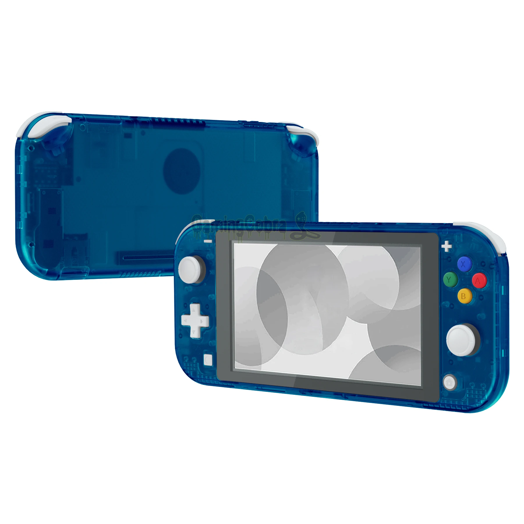 Custodia di ricambio eXtremeRate per Nintendo Switch Lite - Clear Blue