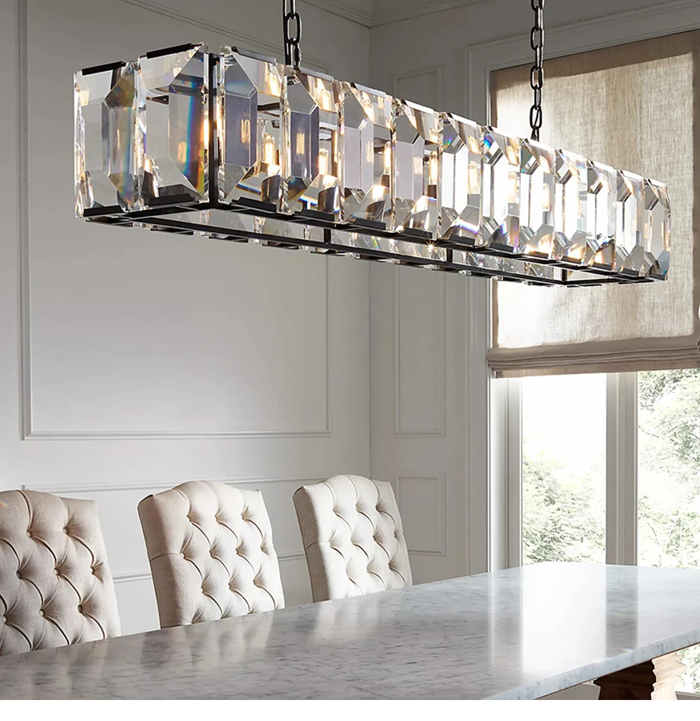 LED E14 American Retro Designer Crystal Lamp Light Pendant