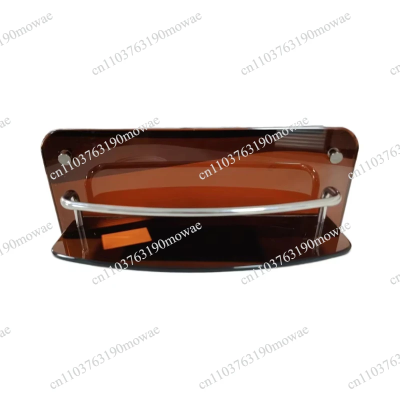 Clear Brown Acrylic Storage Rack for RV Accessories, Durable Telescopic Tabletop Tool and Gear Storage Rack