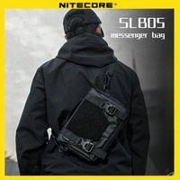 NITECORE SLB05 Messenger Bag Men Shoulder Pouch Sling satchel EDC Waist Crossbody bumbag BLACK Packet Waterproof schoolbag