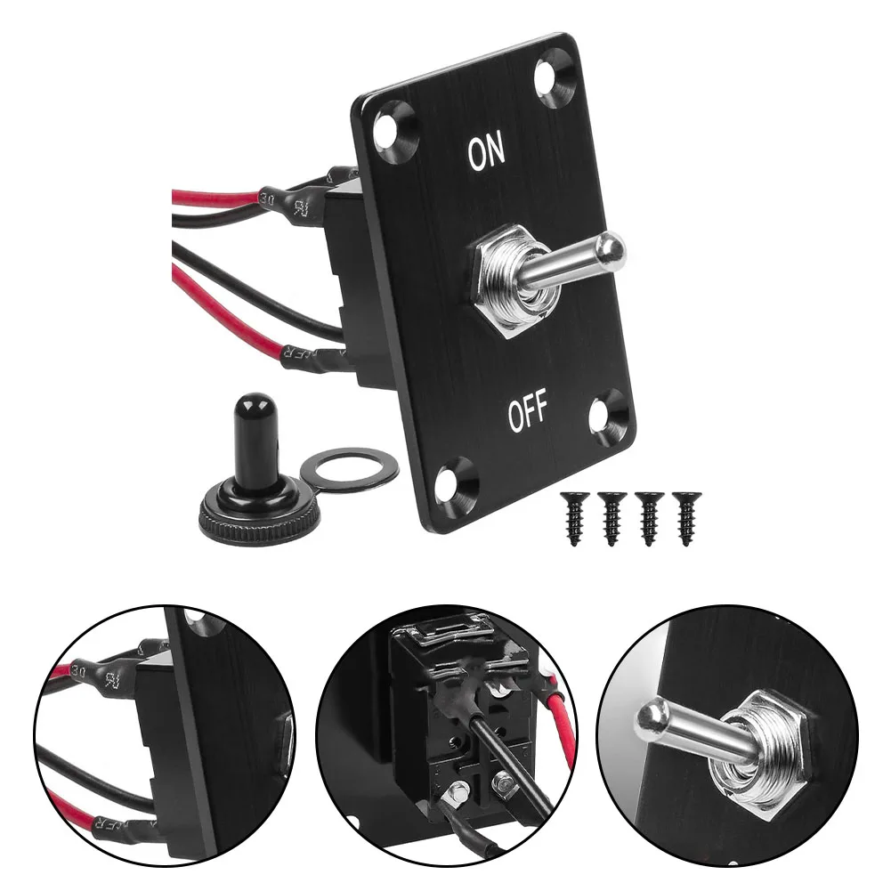 Interruptor basculante de enganche ONOff DPST de 4 pines con construcción robusta y características impermeables para una operación confiable