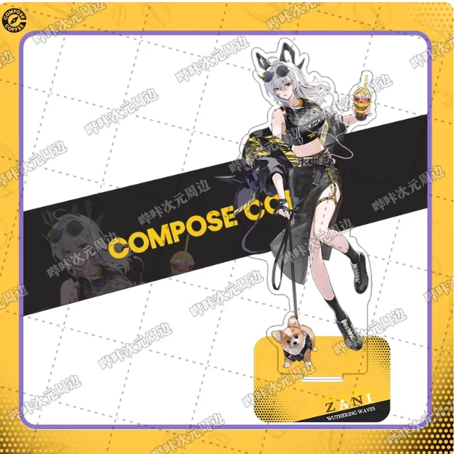 Japanese Anime Wuthering Waves Zani Brant Acrylic Stand Figure Model Plate Cosplay Collection Desktop Decor Gifts BKCY