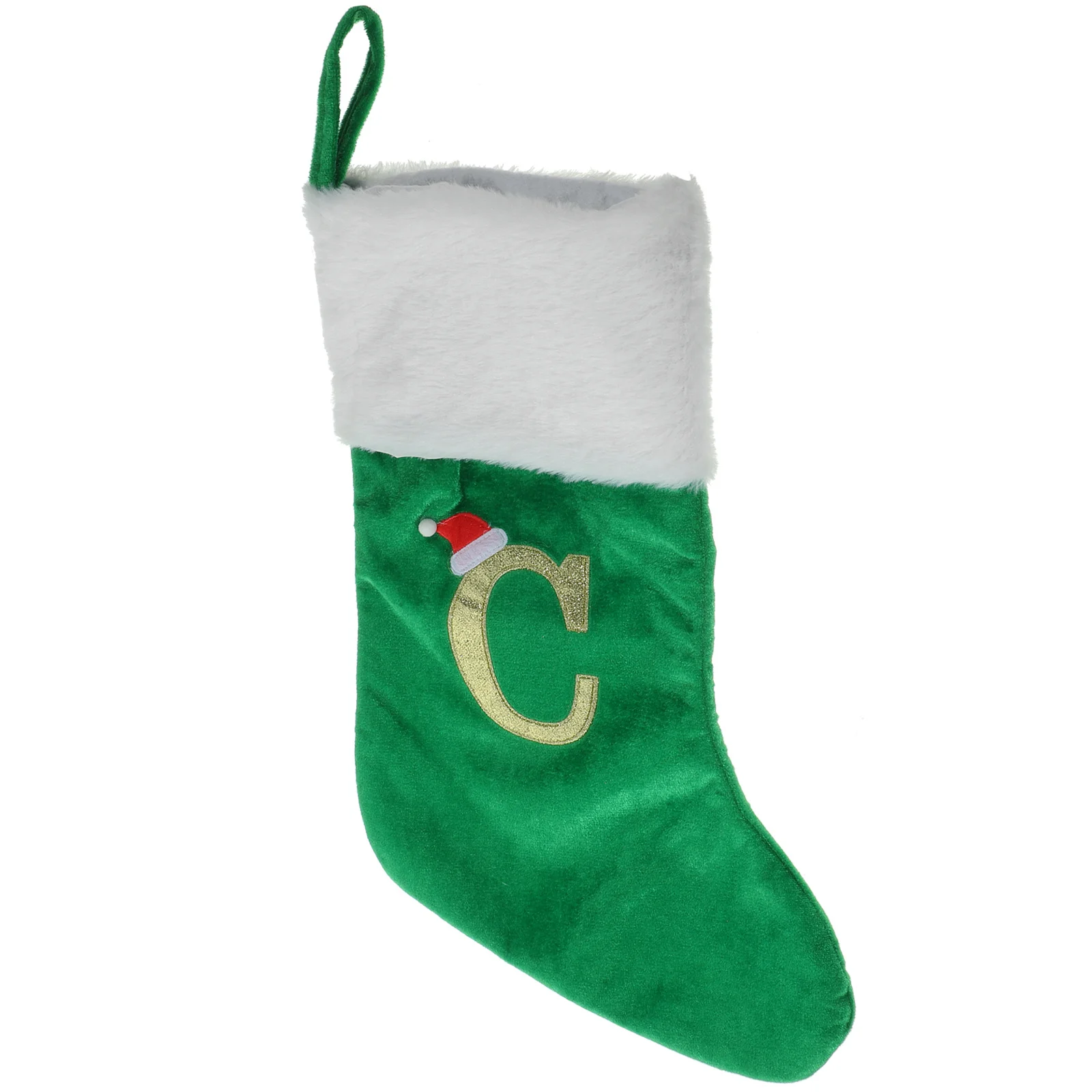 

Holiday Stocking Stockings with Letters on Hanging Sock Decoration Decorative Socks Candy Bag Fireplace