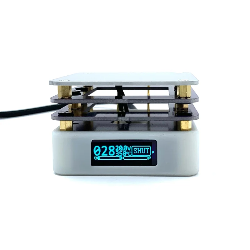 

TFORU-PD 65W Mini Hot Plate Preheater OLED Display PCB Board Soldering Heating Plate Rework Station Preheating Repair Tools