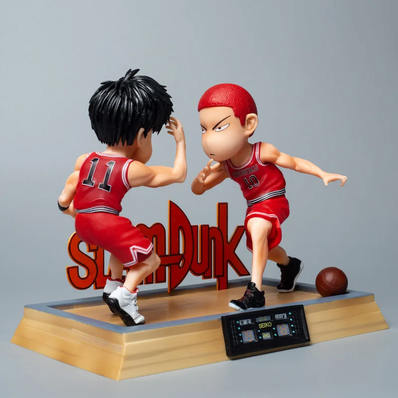 SLAM DUNK Action Figure Anime Sakuragi Hanamichi Rukawa Kaede GK Century High Five Q Version PVC Model Collection Boys Gift Toys