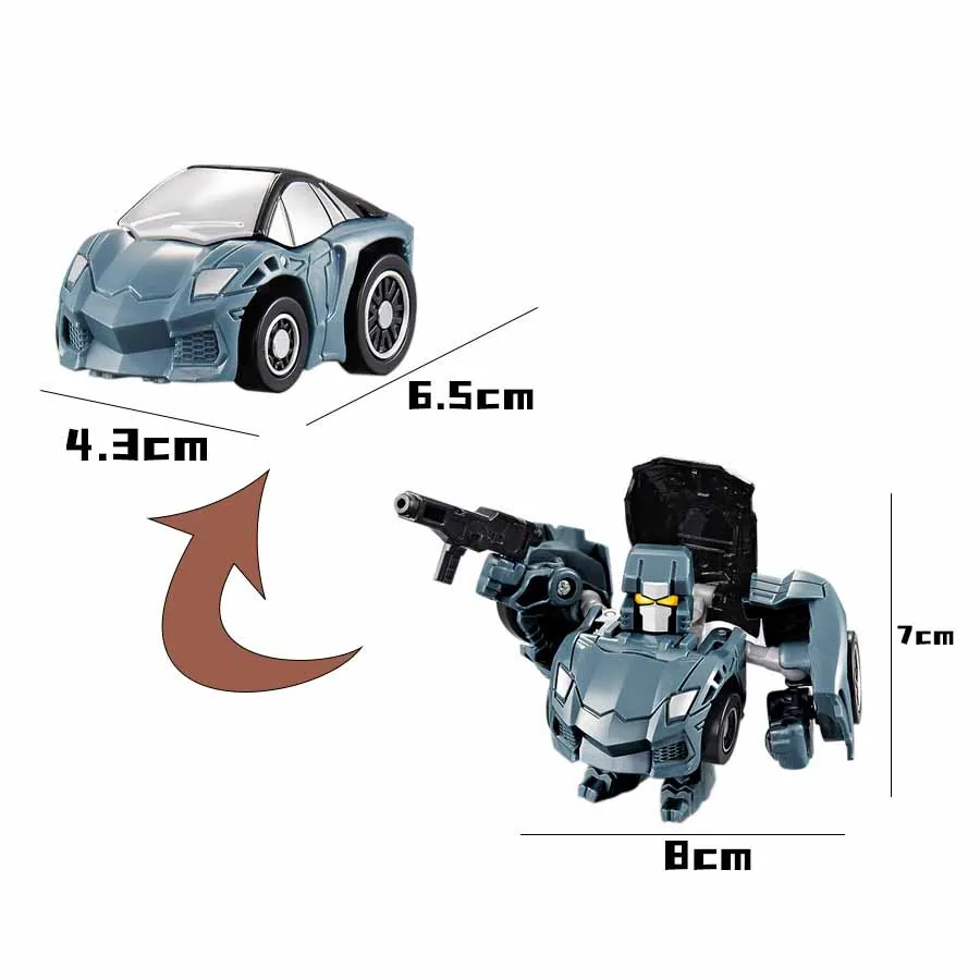 Kids Puzzle Toys Simulation Mini Alloy Deformation Robot Toy Model Fun Manual Deformation Car Robot Toys Boys Interactive Toys