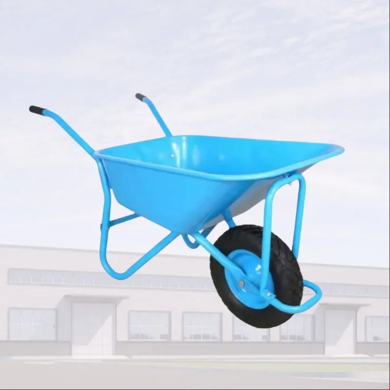 

Heavy metal industrial trolleys for building gardens, manual trolleys