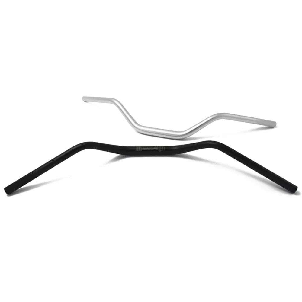 28mm Handlebars Motorcycle Steering Wheel Vintage Motorbike Aluminum Alloy CNC Sand Anodizing Fat Bars for BMW Ducati Cafe Racer