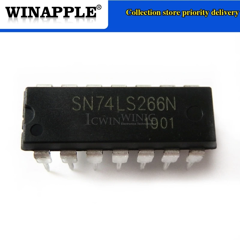 5pcs/lot SN74LS266N 74LS266 SN74LS06N 74LS06 MCP3004-I/P MCP3004 LM3900N LM3900 DIP-14