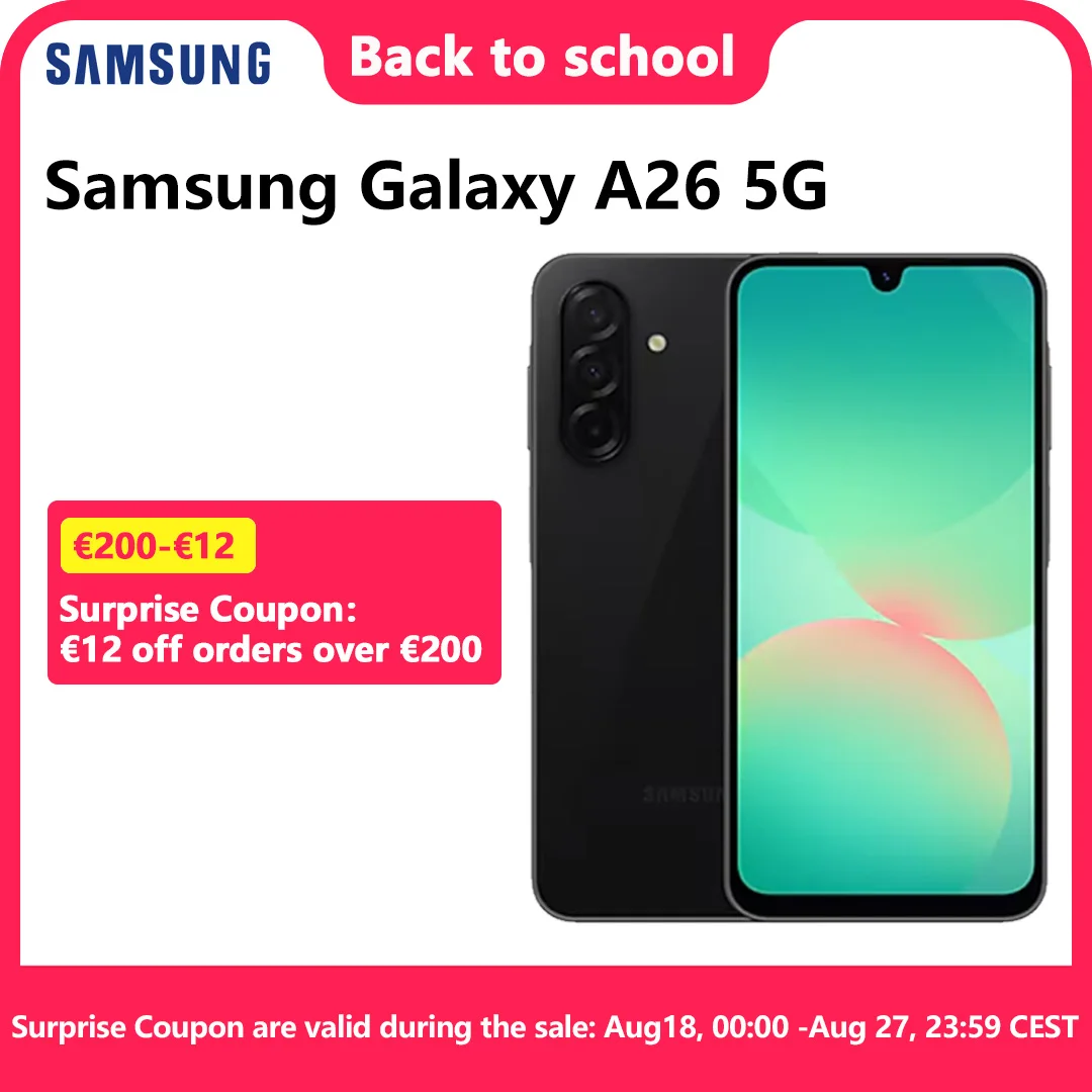 Samsung Galaxy A26 5G, Smartphone, cran AMOLED 6,7