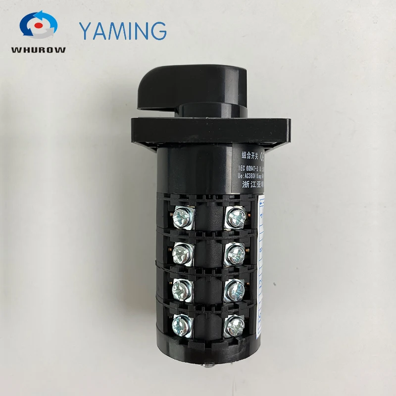 HZ5B سلسلة 20A كاميرا دوارة التبديل التحكم في المحرك الدائرة العالمي التحول محدد الاتصال الفضي 1-4 أقطاب