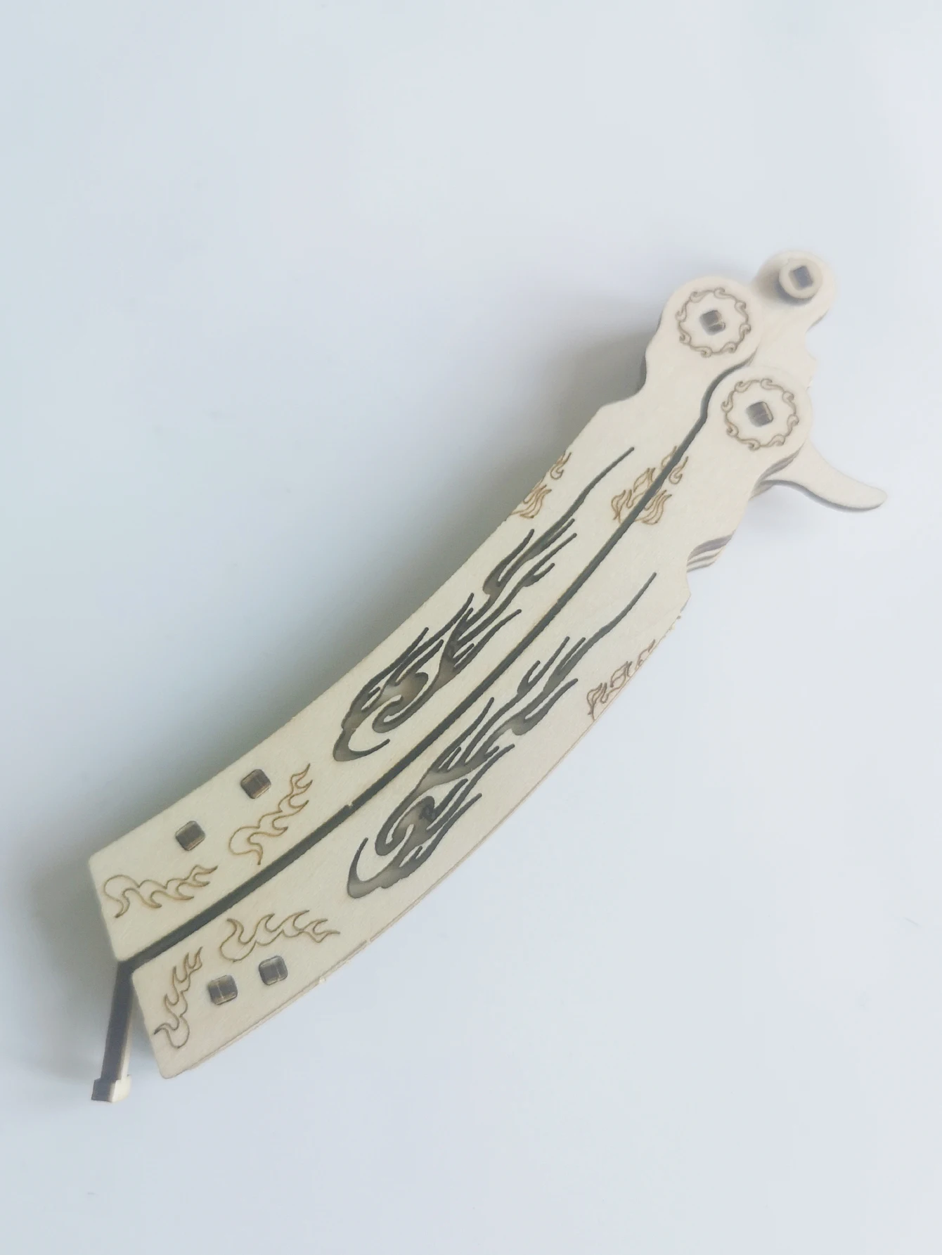 

3d wooden Puzzles Fire Phoenix Butterfly knife Model kits Catapult Saber 3D Stereo diy handmade Boys Birthday Gift Age 14+