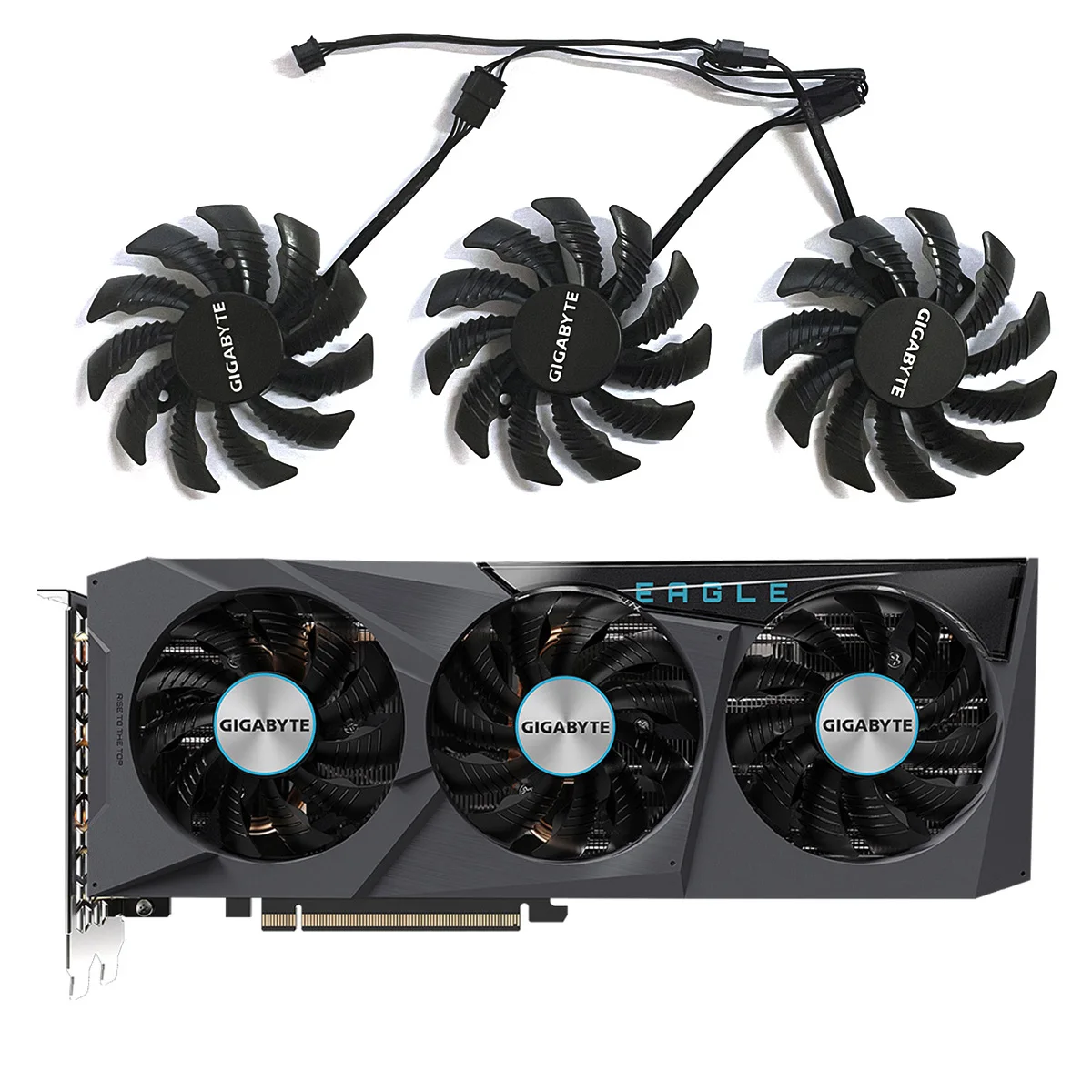 

PLD08010S12HH T128010SU 78Mm 4pin Dc 12V 0.35A Voor Gigabyte Geforce Rtx 3060 3070 Gaming Rtx 3060Ti 3070Ti Eagle radiator Fan