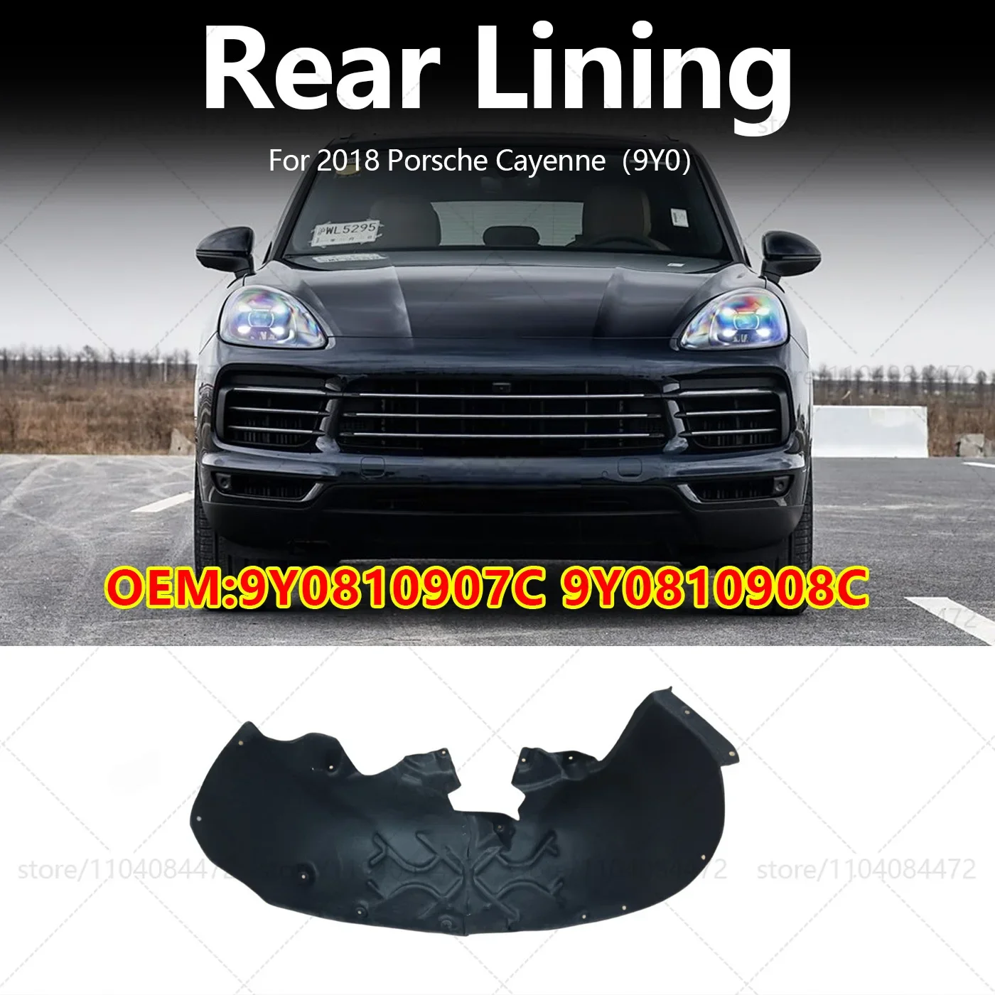 

Для Porsche 2018 Cayenne 9Y0 задняя накладка OEM 9Y 0810908 C 9Y 0810907 C