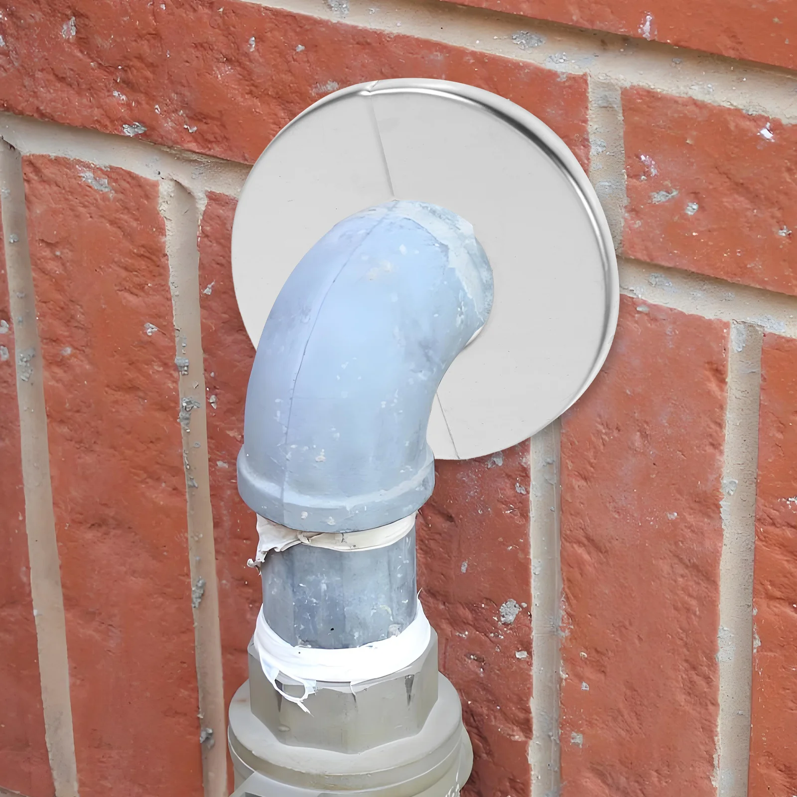 4 قطعة جدار فولاذي غير قابل للصدأ الأنابيب يغطي سبليت شفة لأنابيب المياه التدفئة المبرد ثقوب الحمام المطبخ السباكة غطاء الطبق