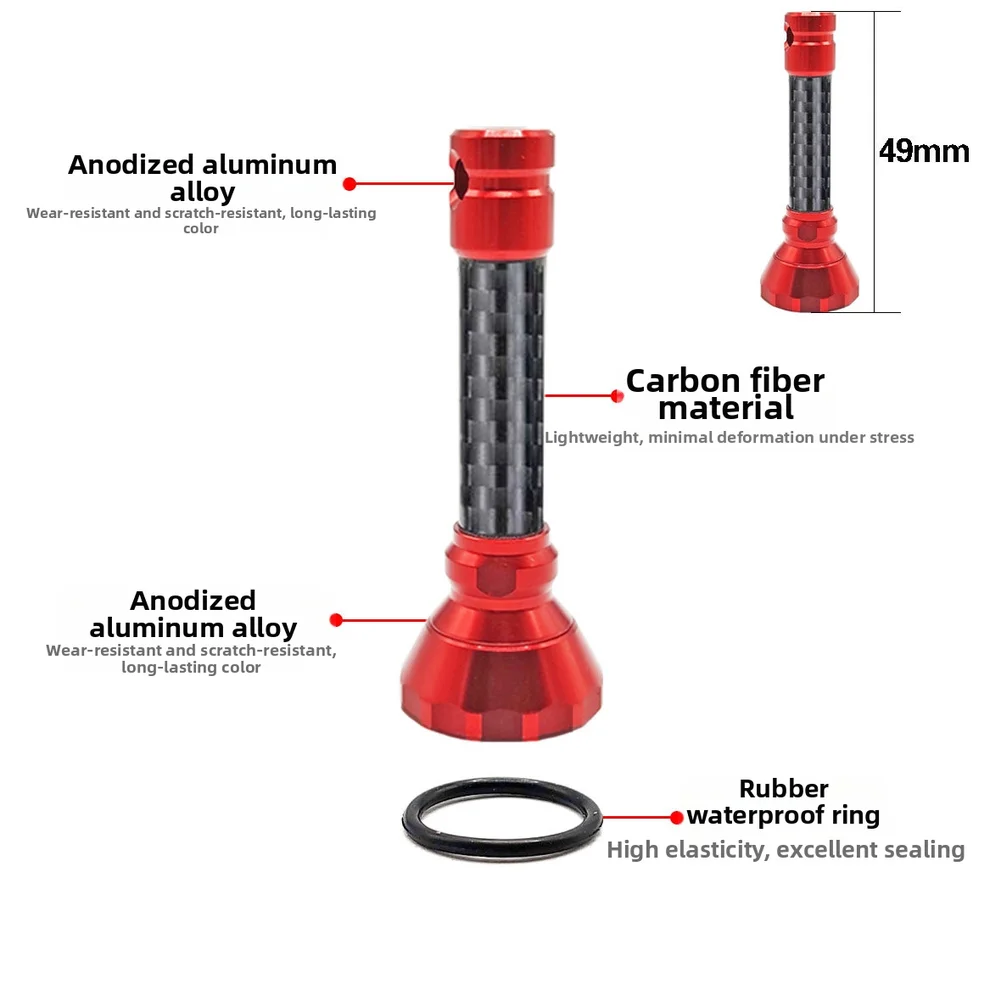 AAAA Carbon Fiber Weight Reel Balance Bar Anodized Aluminum Alloy Carbon Fiber Material Wear Resistant Scratch Resistant TOOL