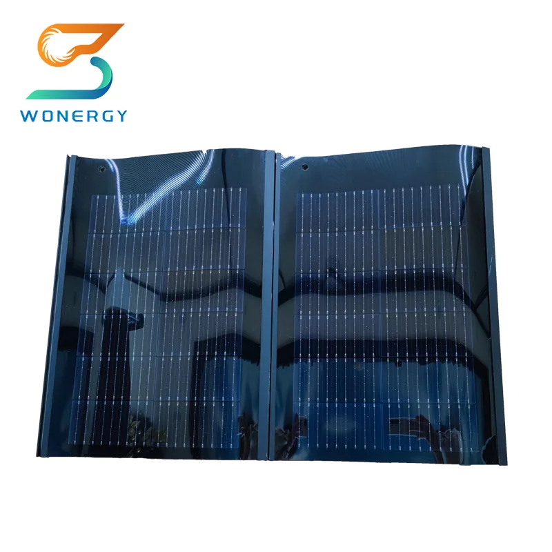 Sangobuild Wonergy BIPV Solar Roof Tiles 87W Generate Electricity Powered Eco-friendly Solar Roofing Panels For Green House