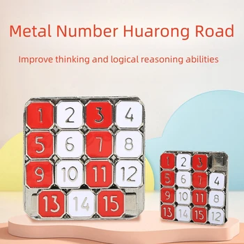 Metal Moving Sliding Number Jigsaw Puzzle, Reduzir a Pressão, Brinquedo Infantil, Presentes para Escola, Jardim de Infância, Presentes para Crianças