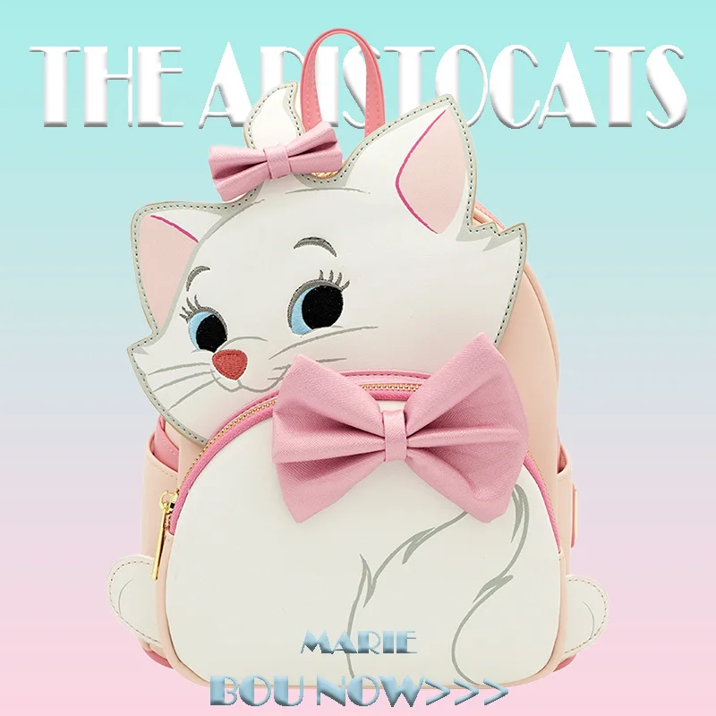 

Рюкзак серии «Аристократы Мэри Кот», большой вместительный, нежный, легкий, милый, изысканный рюкзак с героями мультфильмов, праздничный подарок-сюрприз