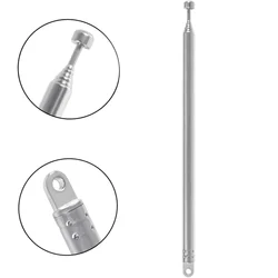 7 Sections Telescopic 74cm AM FM Antenna Portable Radio Antenna Replacement For Portable Radio Home Stereo Receiver AV Audio