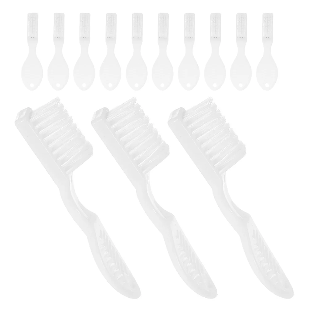 

25 Pcs Medium Miniature Prison Self-harm Prevention Travel Denture Toothbrush Nylon Soft Small Portable