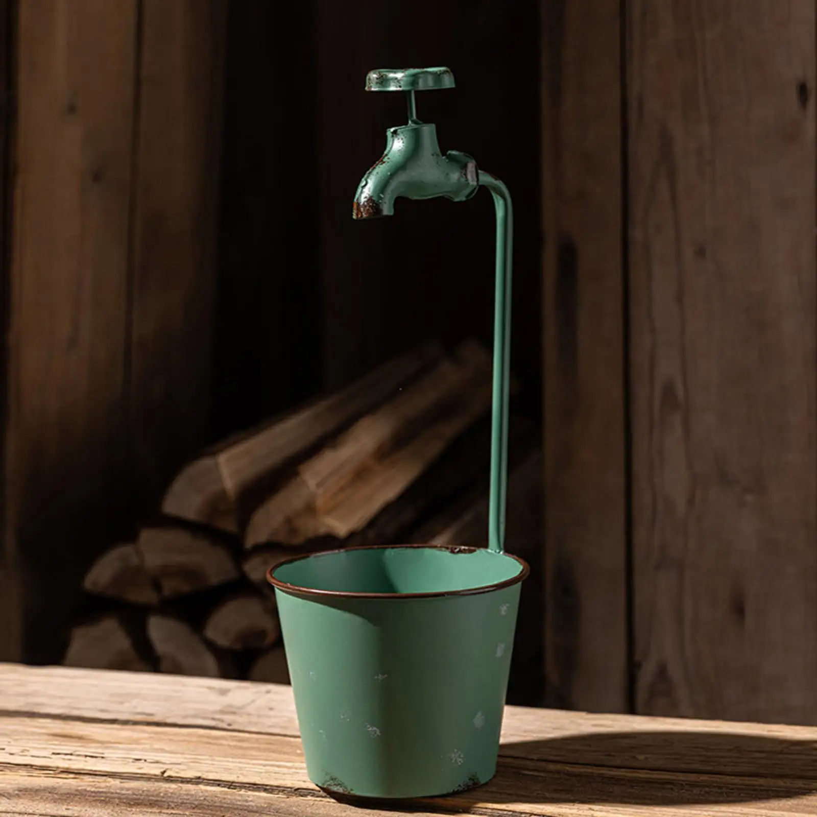 

Смеситель, цветочный горшок, контейнер для растений, креативный орнамент, подарок, центральное украшение для сада, металлический кран-кашпо для балкона, заднего двора