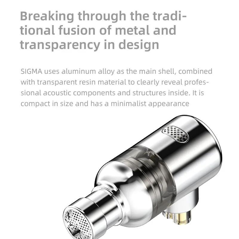 Auricolari HiFi TWISTURA SIGMA 1DD+1BA Hybrid Drive