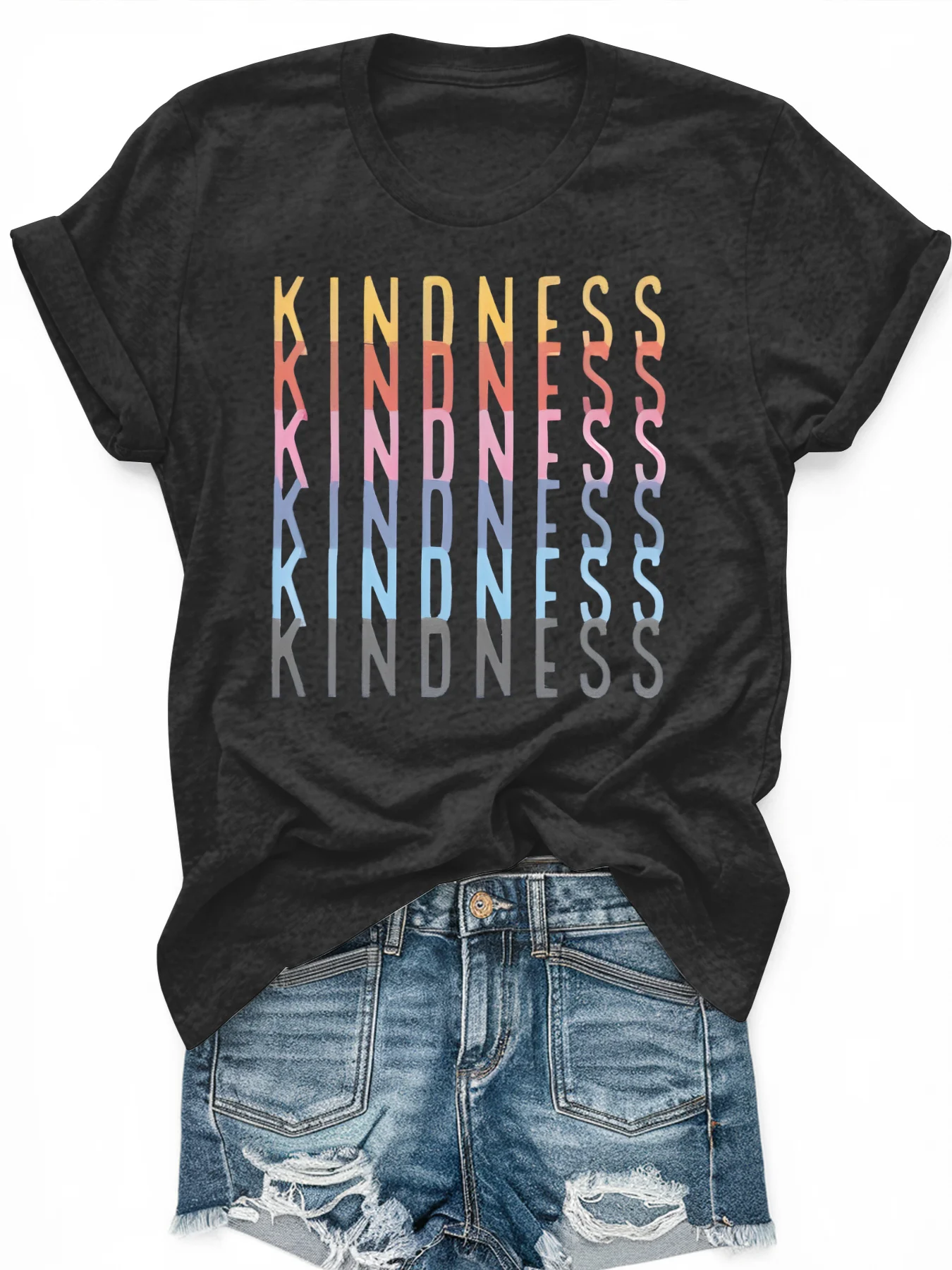 

Женская футболка с короткими рукавами и принтом размера PLUS, свободная и повседневная, мягкая, удобная и дышащая, для занятий спортом на открытом воздухе