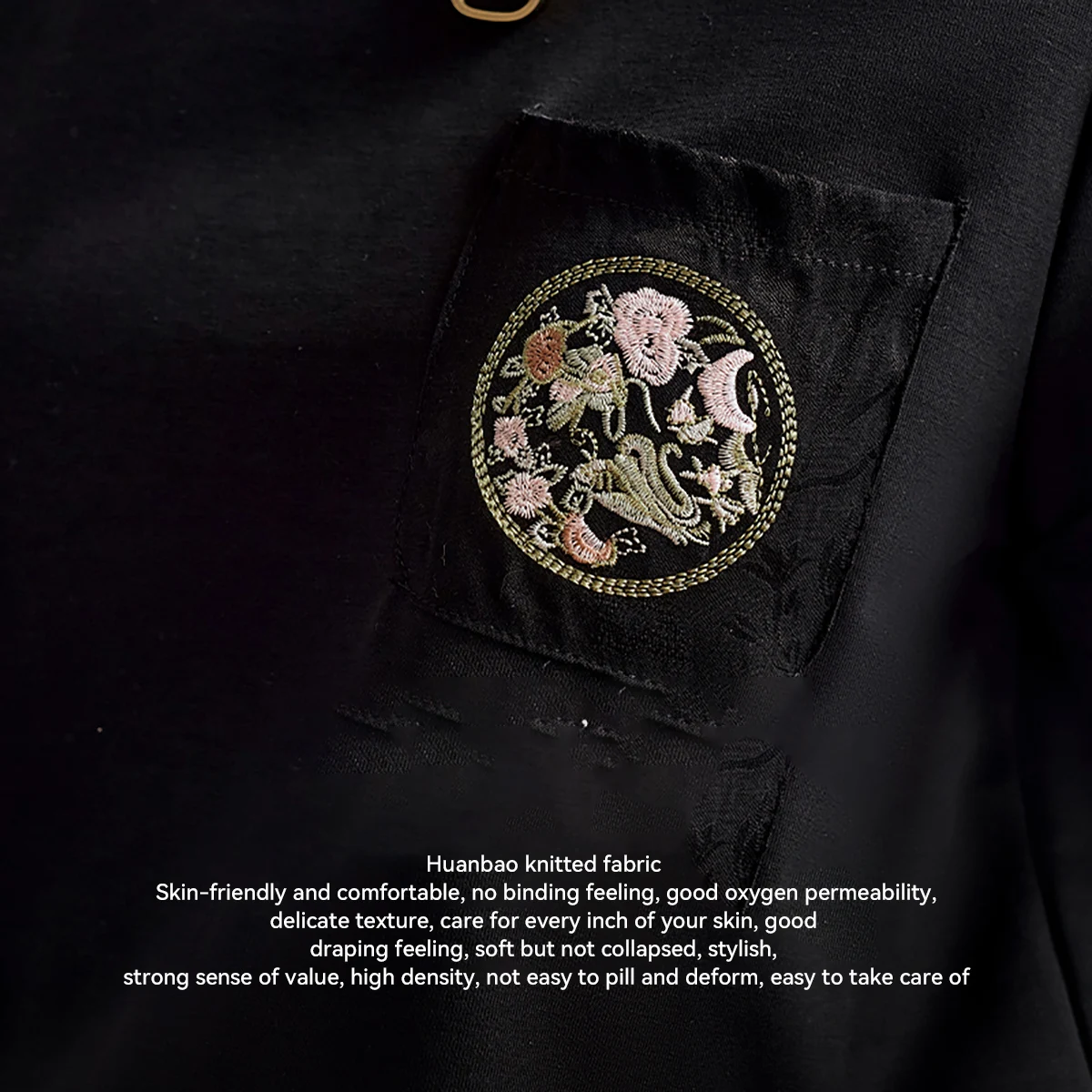 ‌OLrain Women Short Sleeve Black T-Shirt Cotton 2025 Embroidery Casual Elegant Simple Summer Tops for Female Clothes O24XT88560