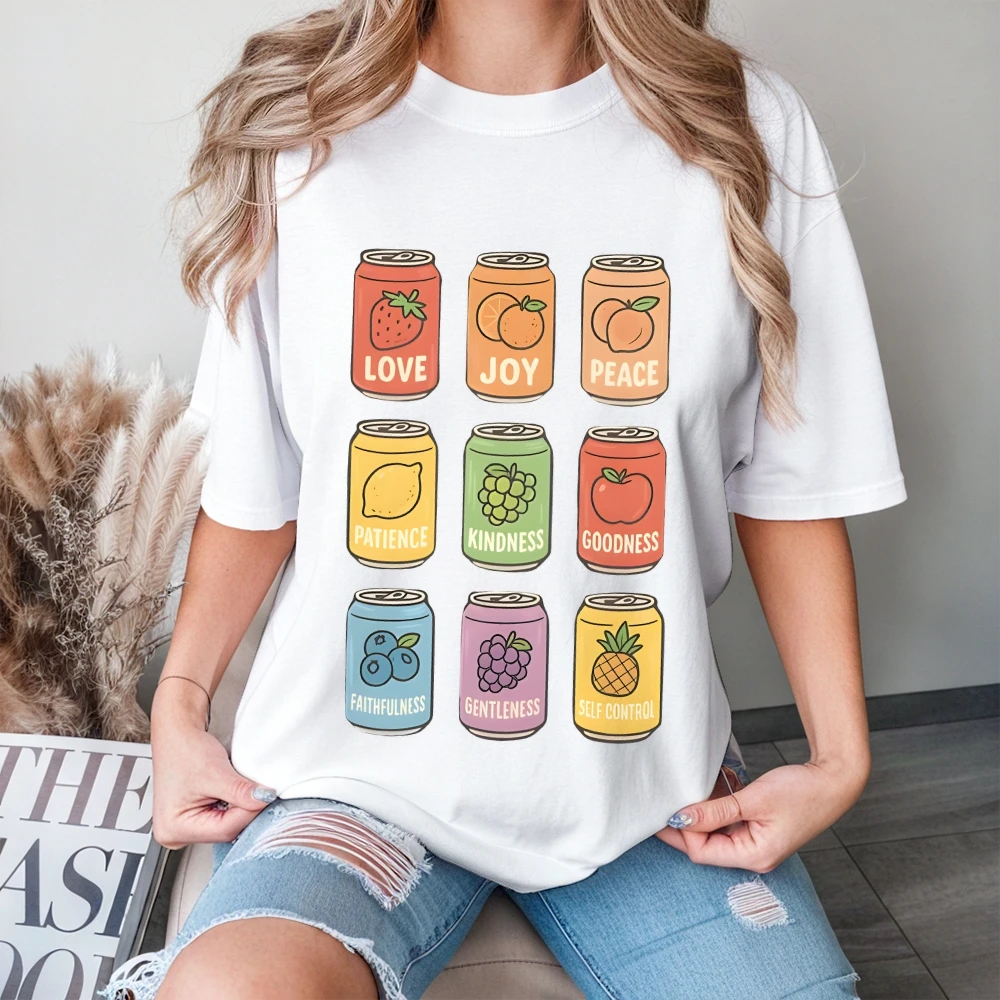 Graphic Tees Soft Cotton Short Sleeve O Neck Graphic Tees Y2k Clothes Harajuku T-Shirt Street Wear Women Clothing