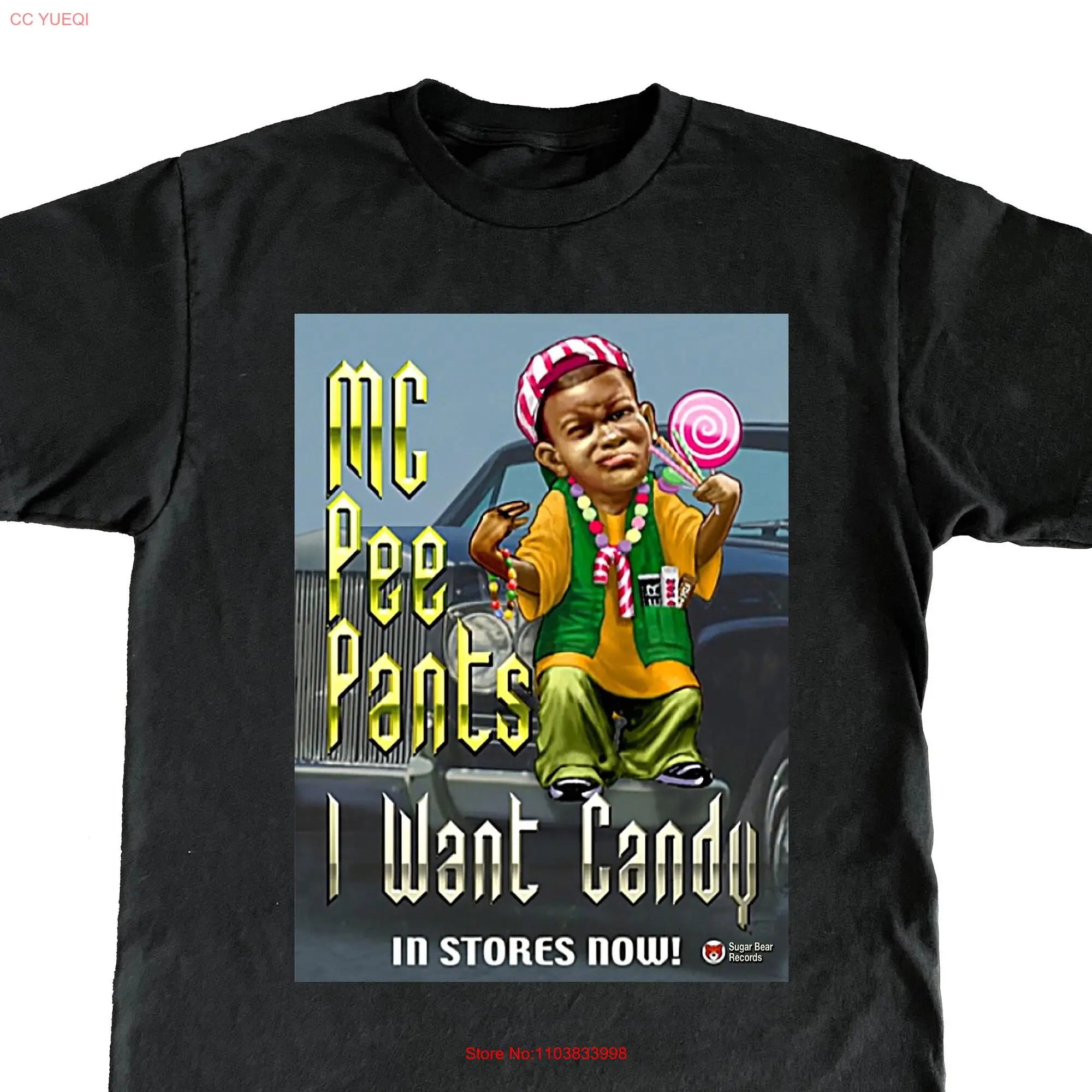 MC Pee Pants ATHF Black T Shirt long or short sleeves