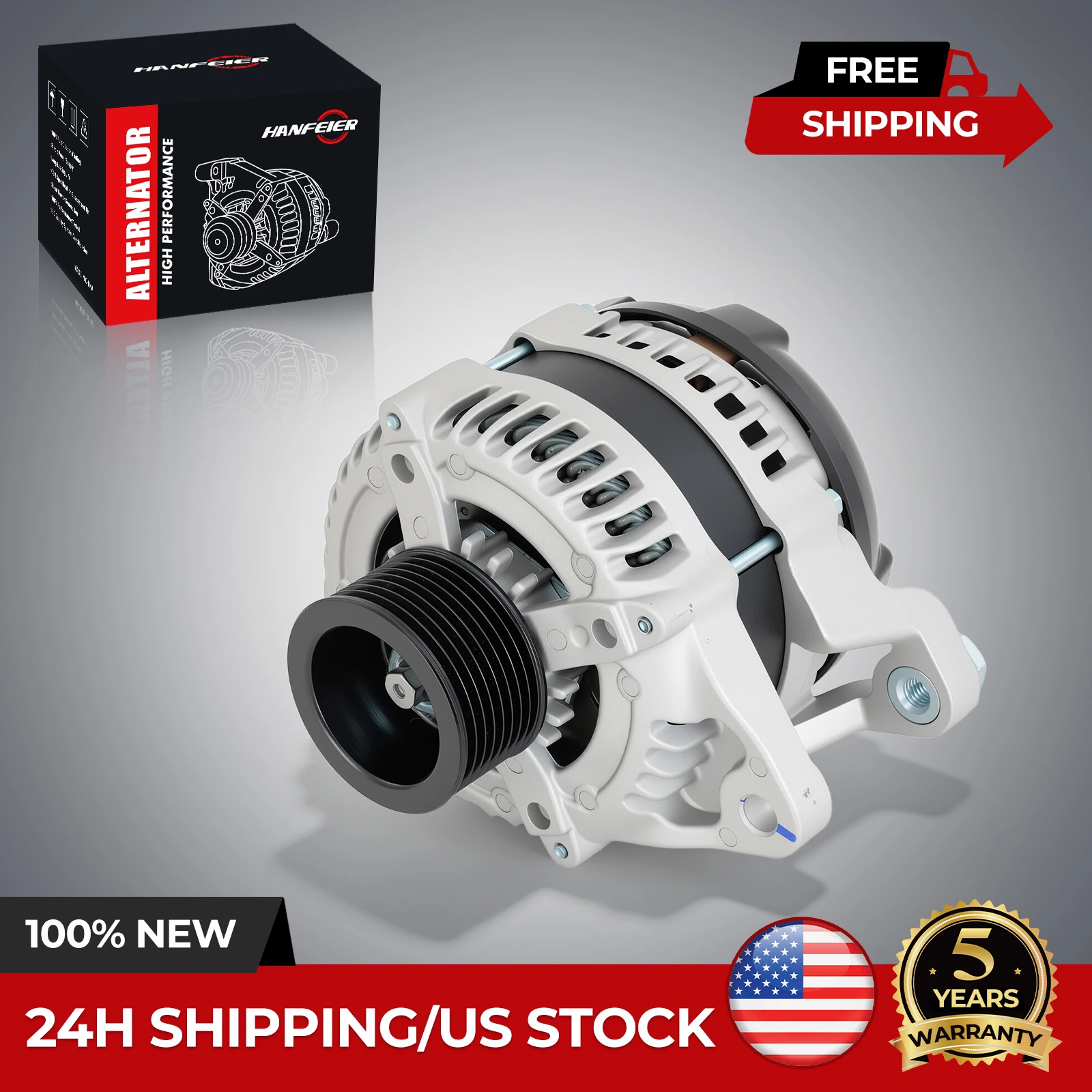

New Alternator For Ford F-350 Super Duty V8 6.7L 11-16 BC3Z-10346-B AND0590