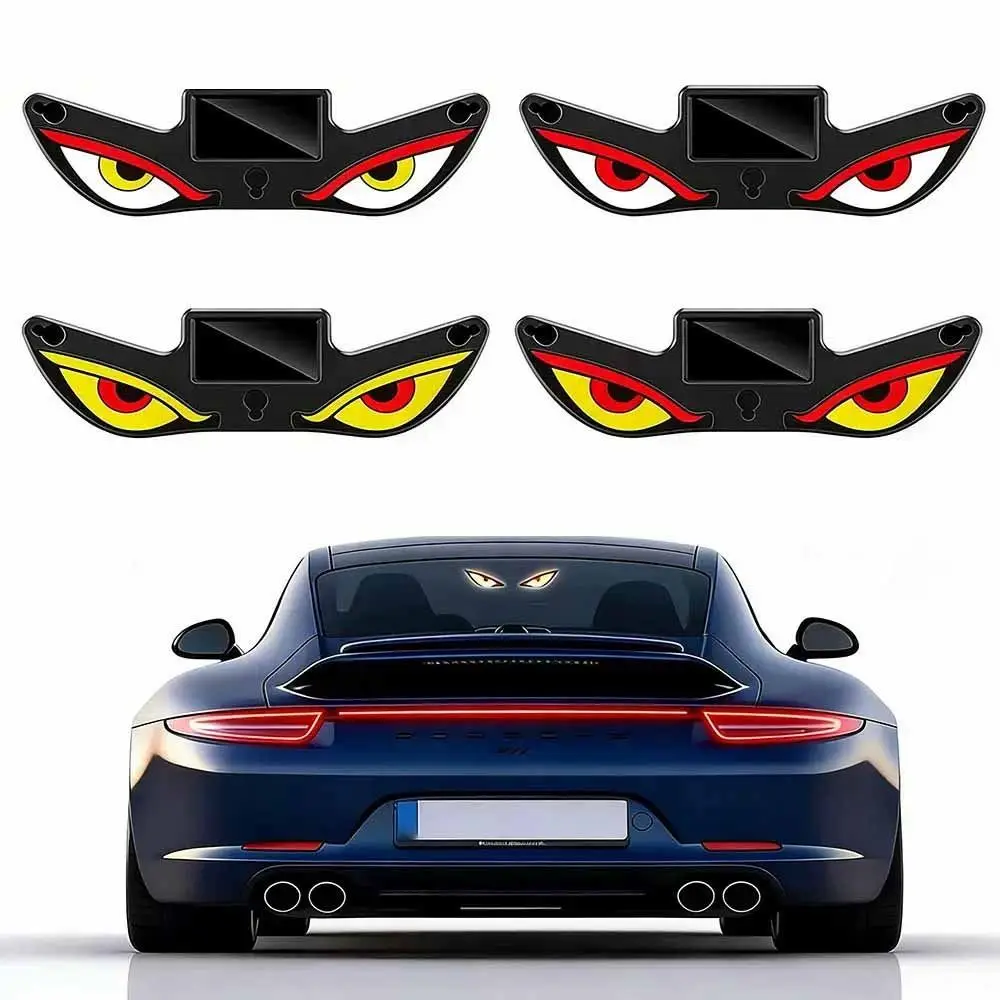 

Blinking Moving Eyes Solar Demon Eye Light Suction Cup Mount Suction Cup Installation Car Ambient Light Warning Flashing