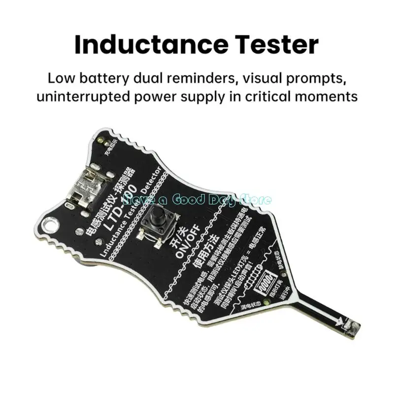 462D Professional Inductance Meter With Blue Light Alerts And Buzzers Sound For Quick Circuit Diagnosis