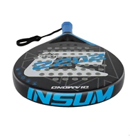 INSUM Padel Racket 2022 Carbon Fiber Soft EVA Surface High Balance Diamond Shape Sports Racket for Advanced Players Paddle 3